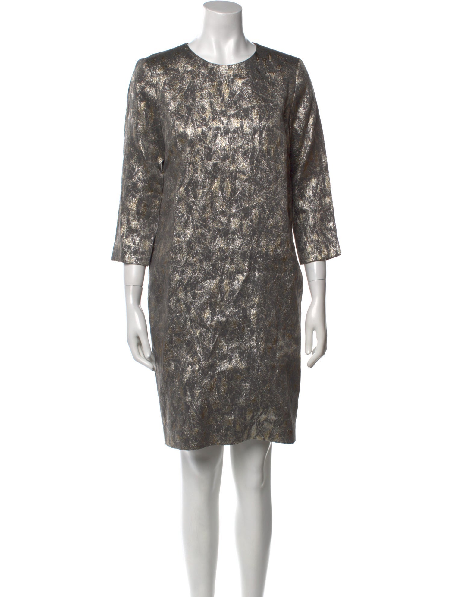 Tia Cibani Printed Knee-Length Dress