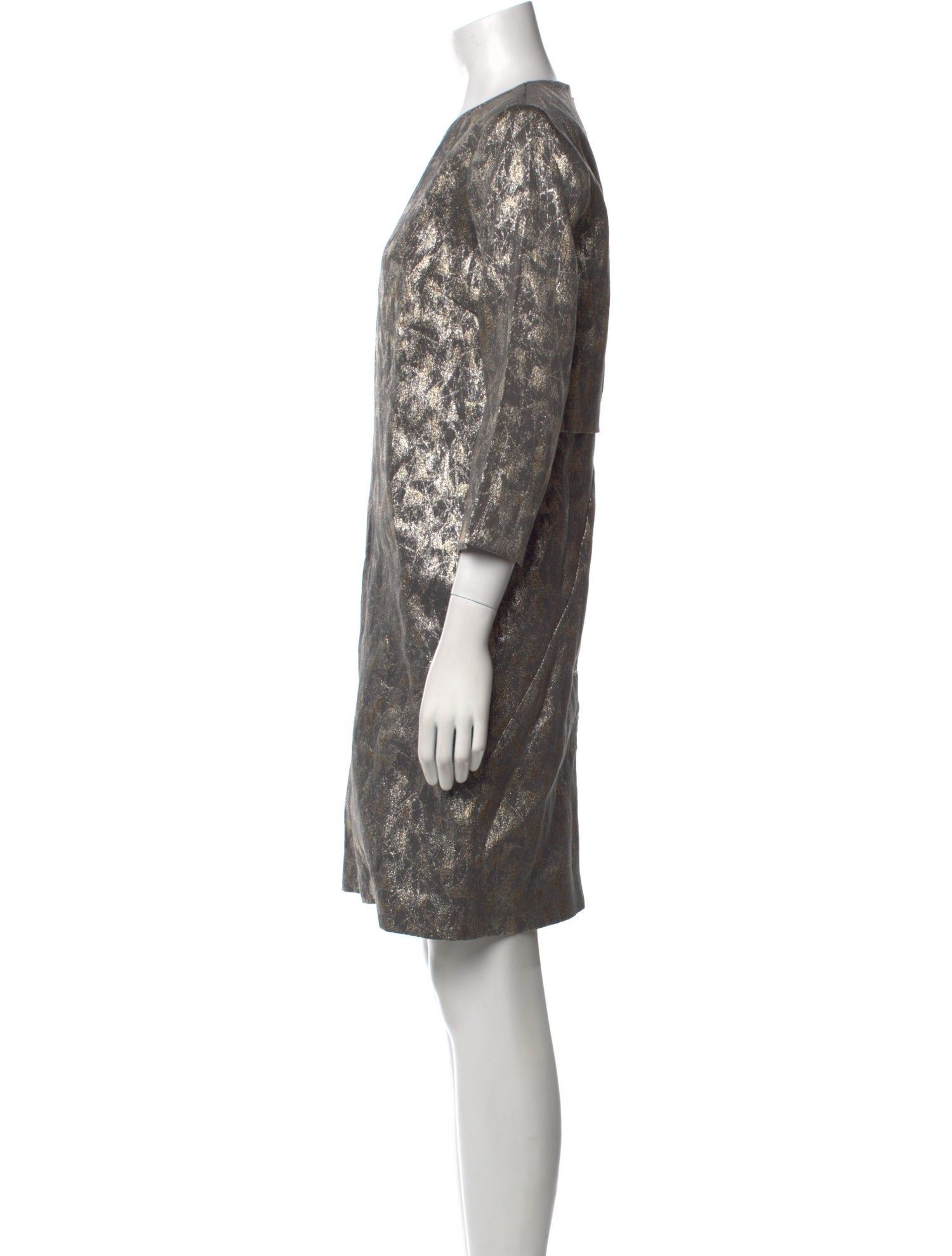 Tia Cibani Printed Knee-Length Dress