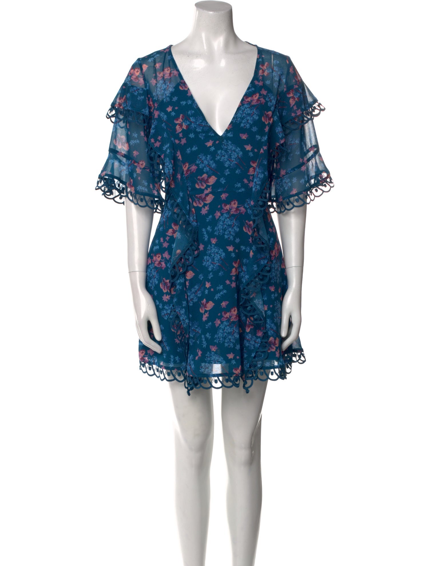 Talulah Floral Print Mini Dress