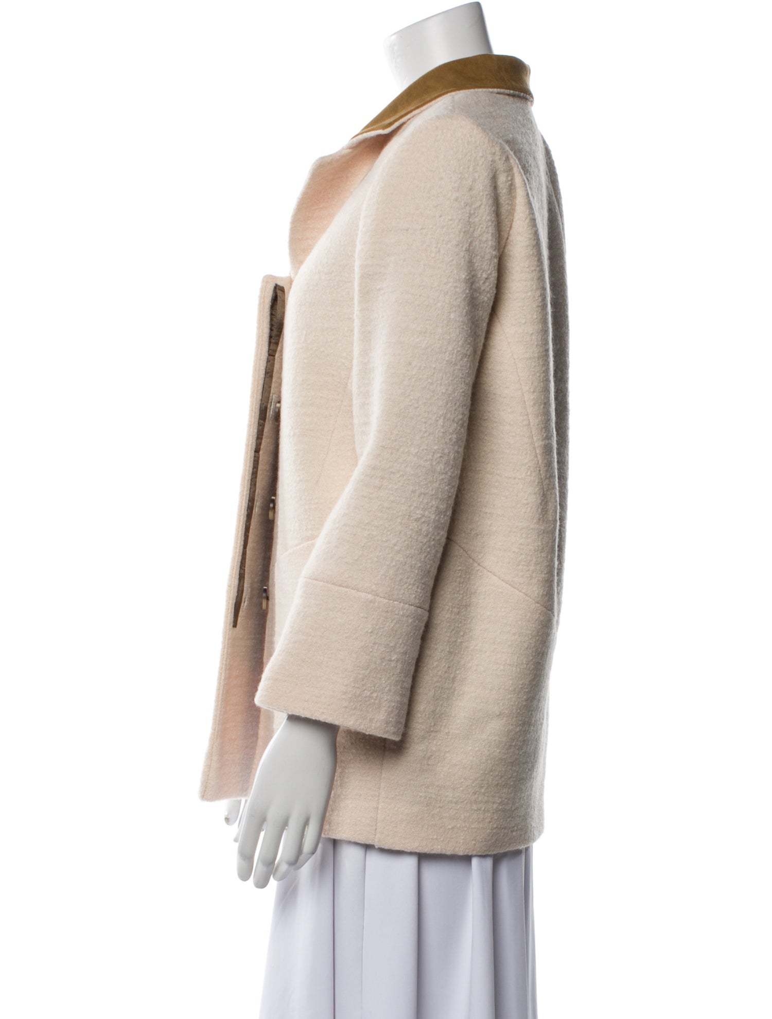 Katherine Hooker Cashmere Faux Fur Coat w/ Tags