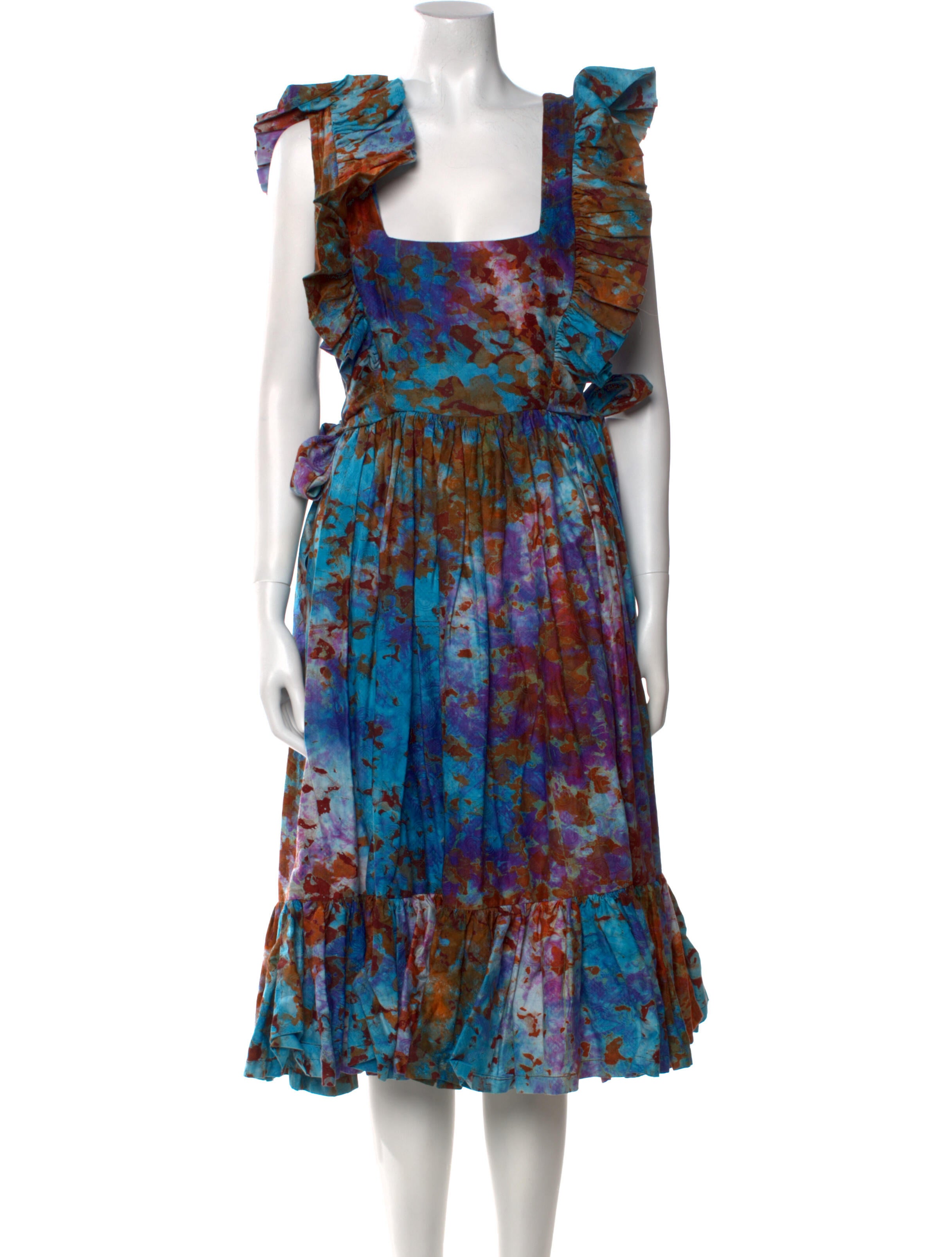 Silka Printed Midi Length Dress