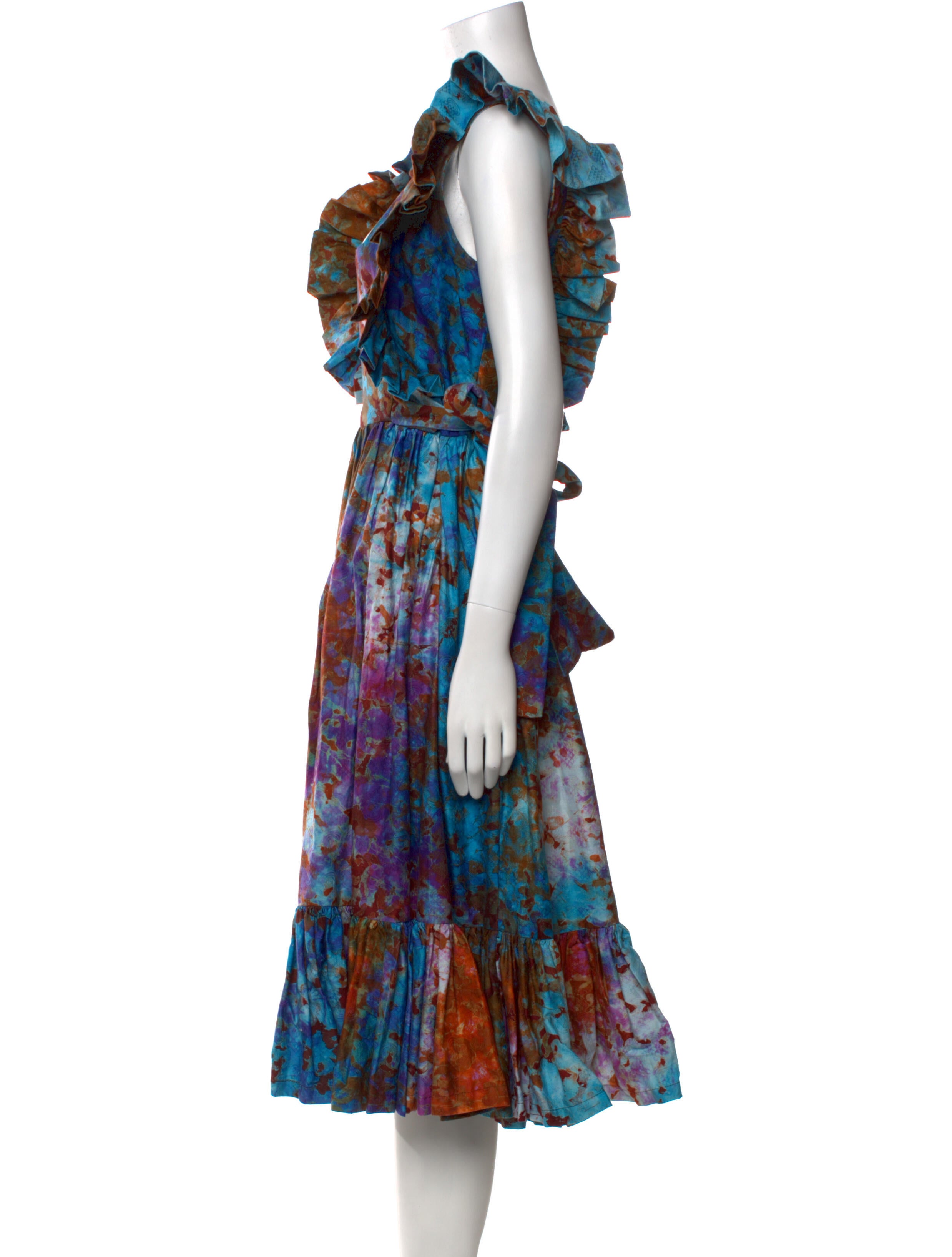 Silka Printed Midi Length Dress