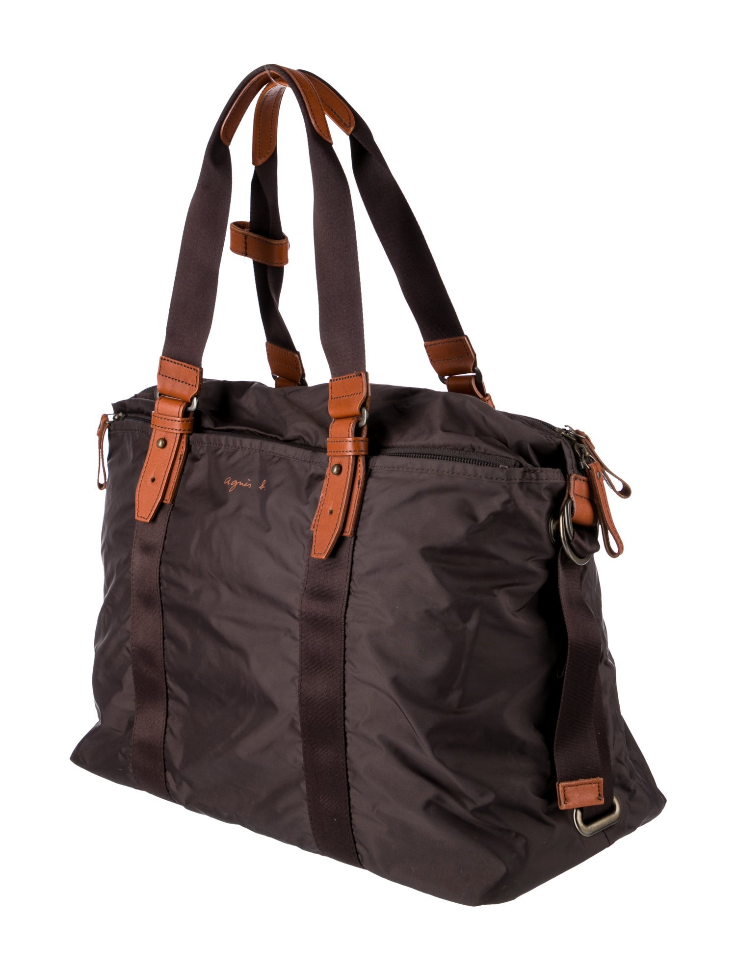 Agnes B. Nylon Weekender Bag