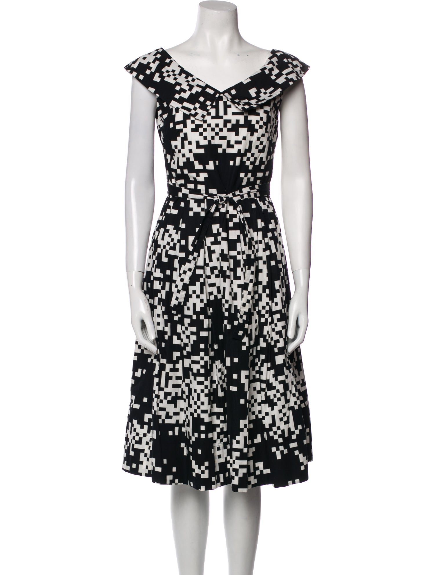 Agnes B. Printed Midi Length Dress