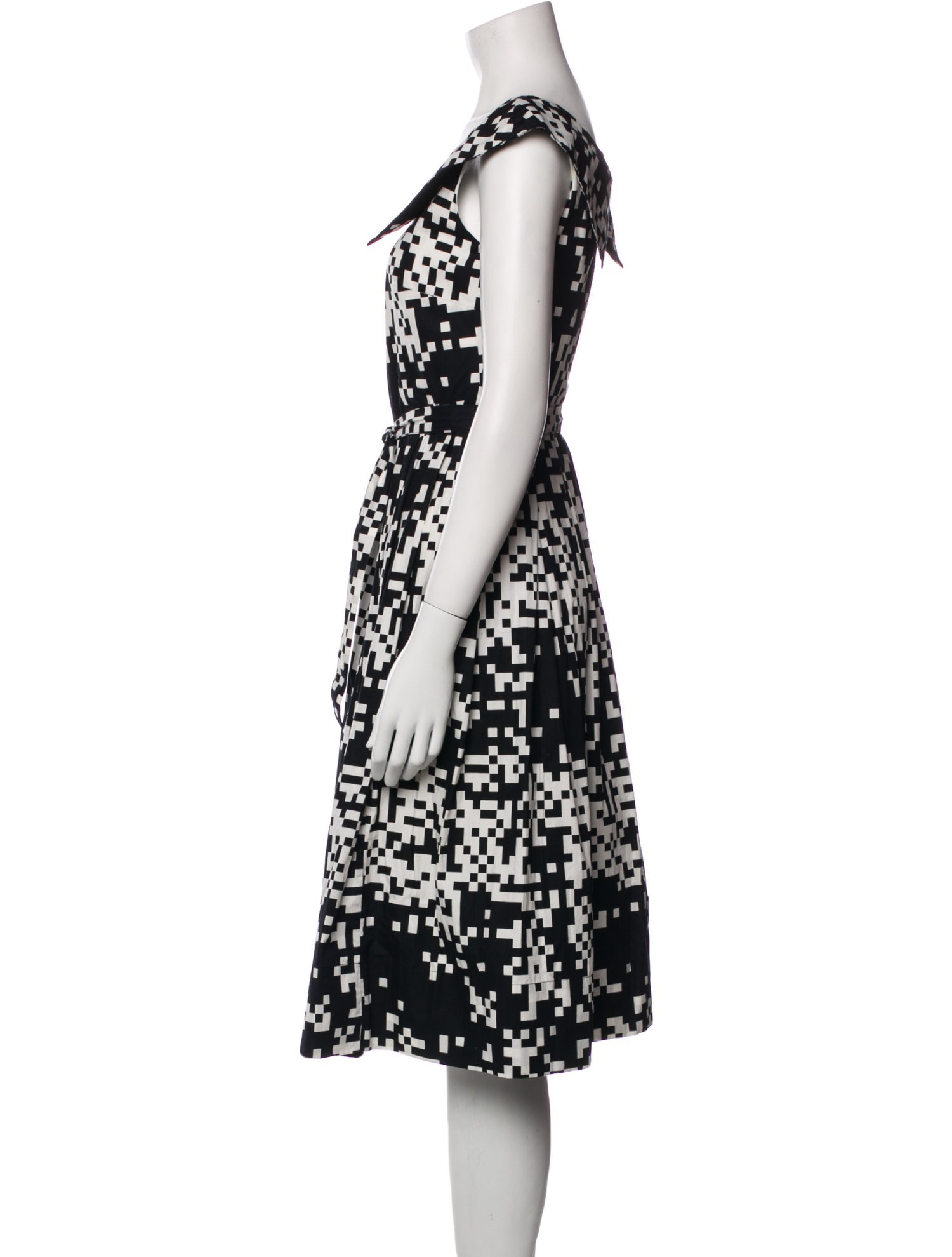 Agnes B. Printed Midi Length Dress
