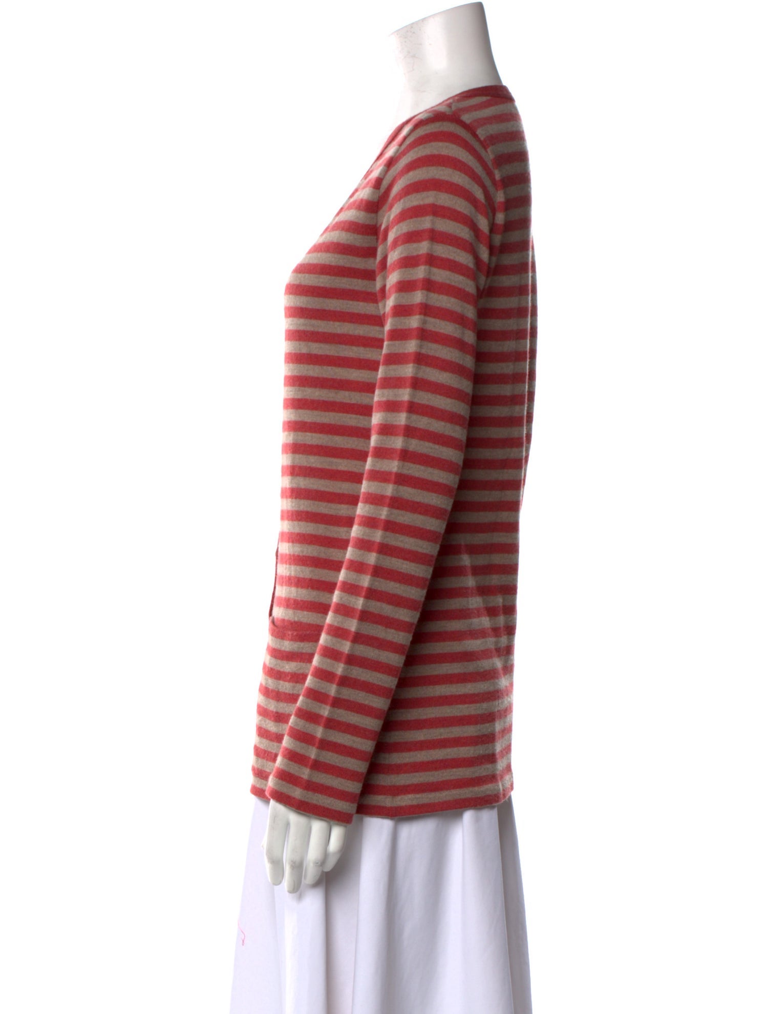 Agnes B. Wool Striped Sweater