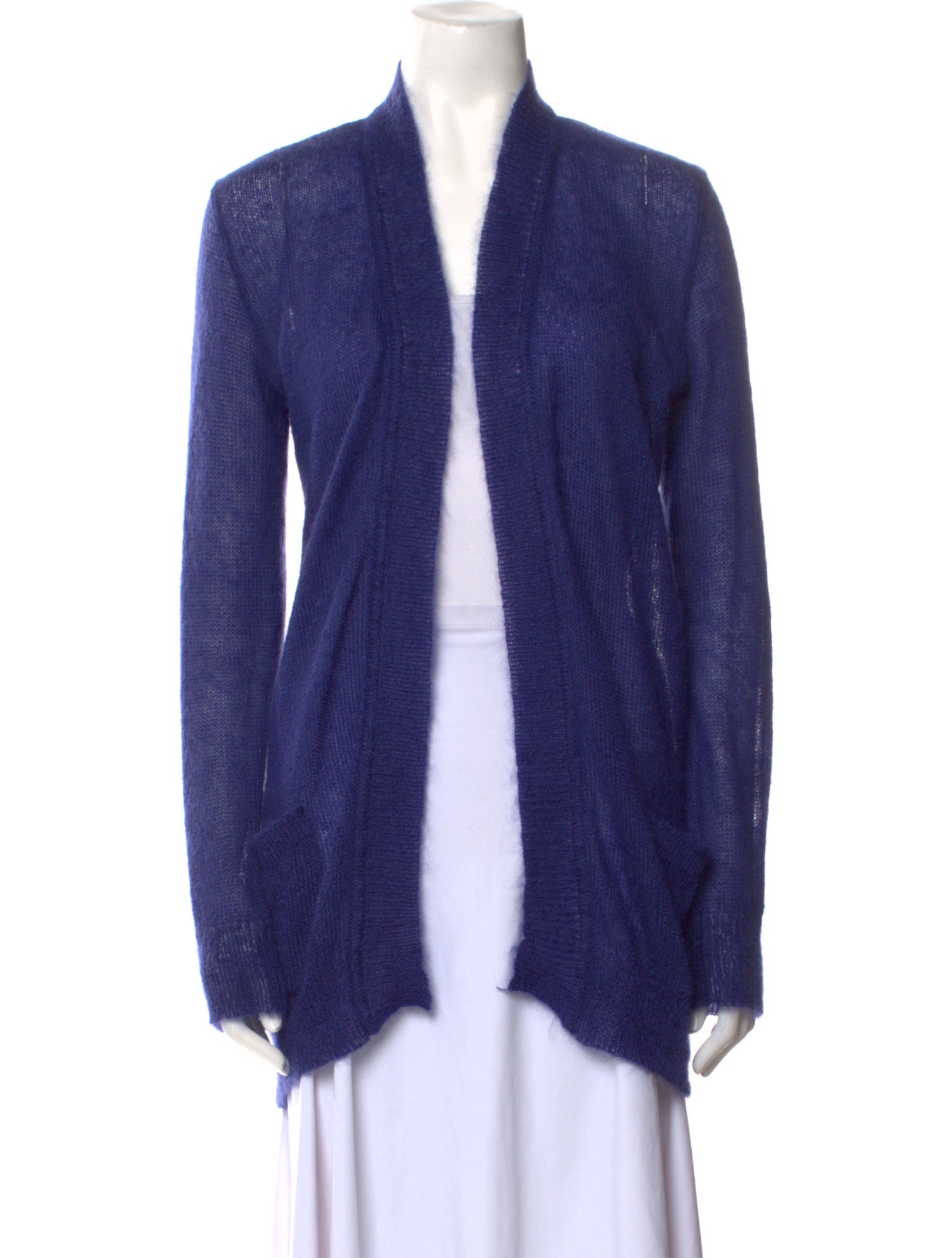 Agnes B. Mohair Open Front Sweater