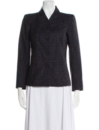 Agnes B. Wool Tweed Pattern Blazer