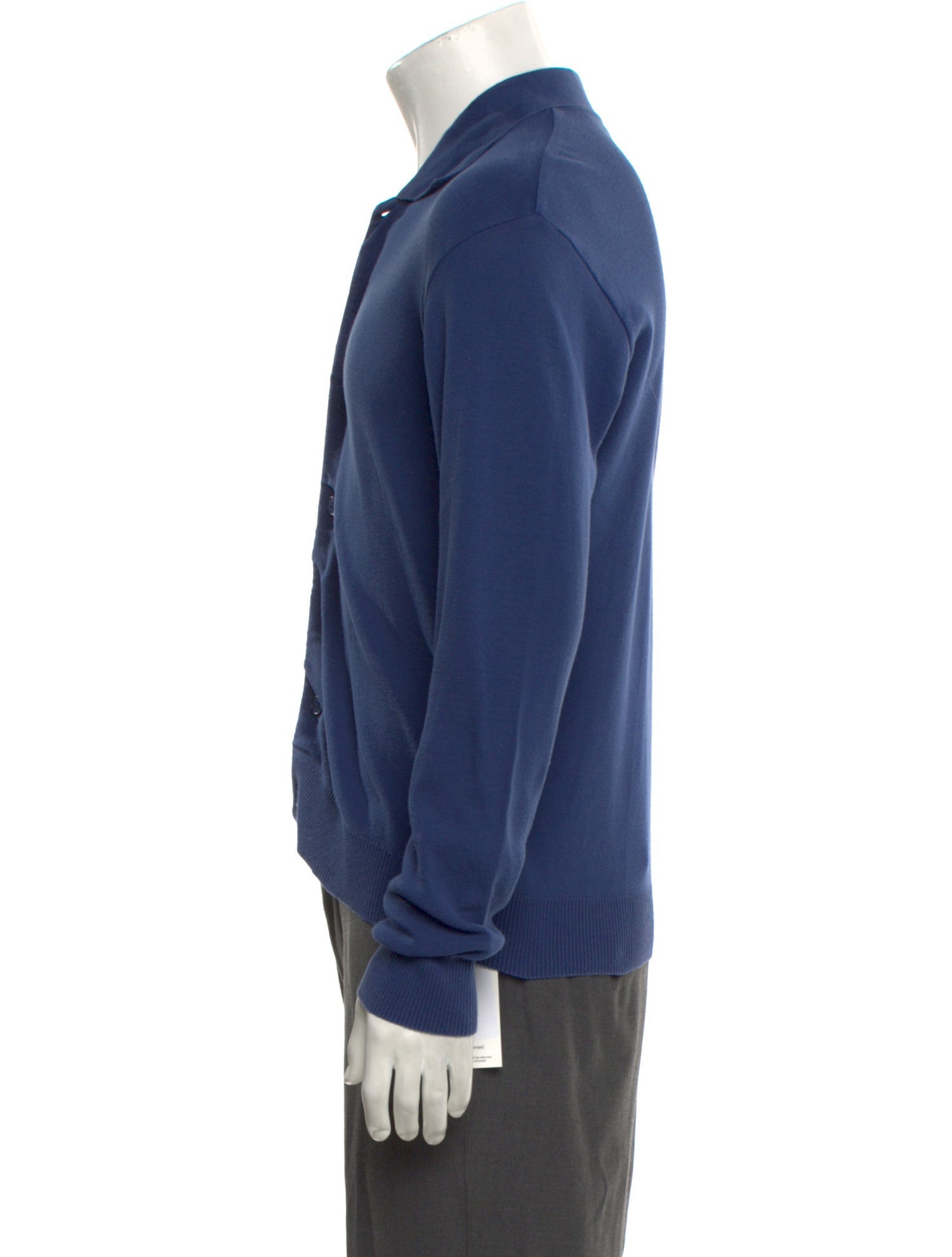 Agnes B. Graphic Print Mock Neck Cardigan