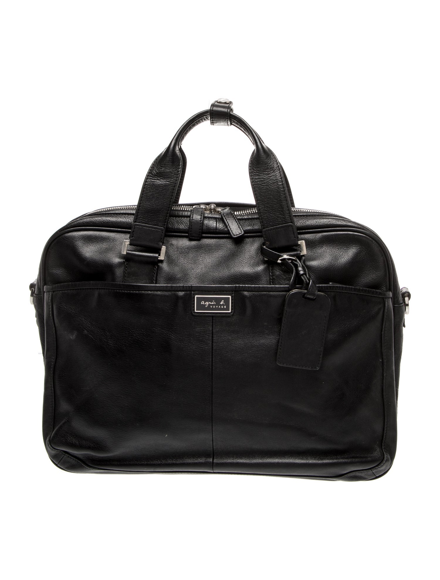 Agnes B. Leather Top Handle Bag