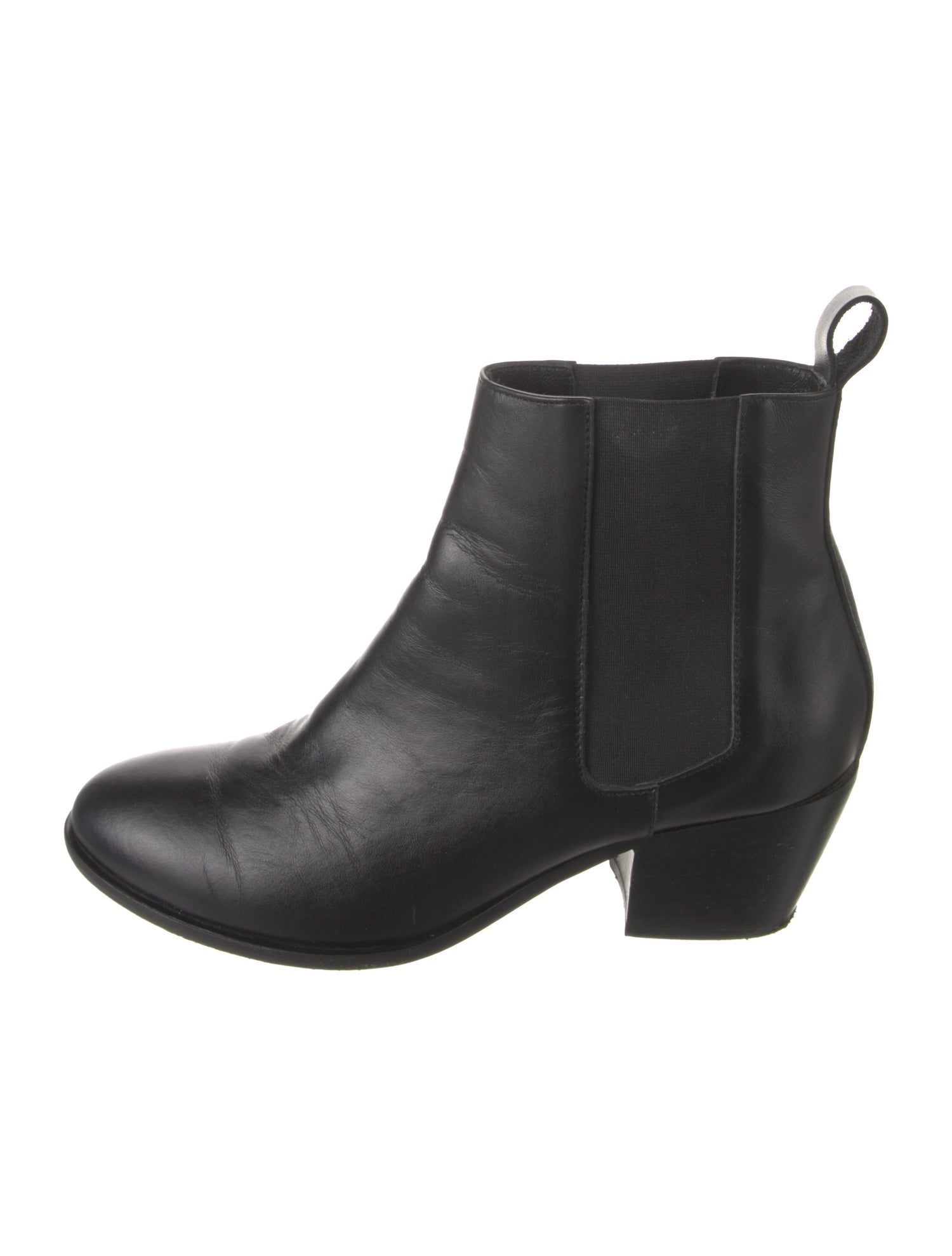 Agnes B. Leather Chelsea Boots