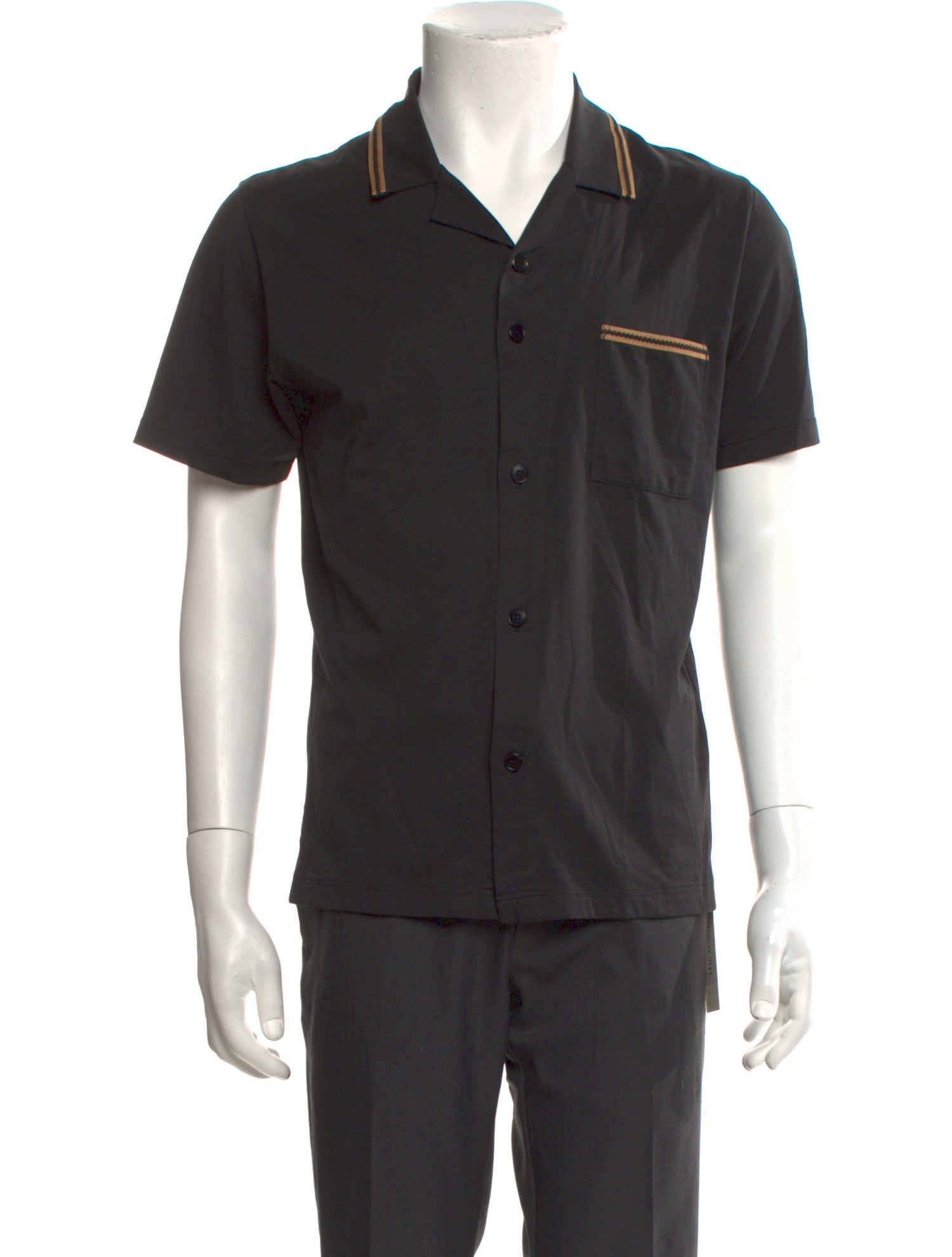 Agnes B. Striped Short Sleeve Shirt