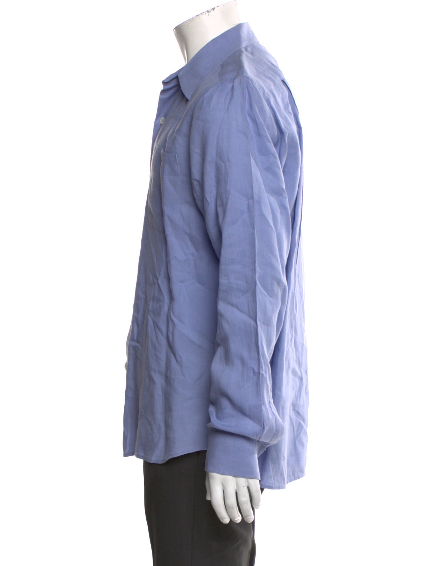 Agnes B. Linen Long Sleeve Dress Shirt