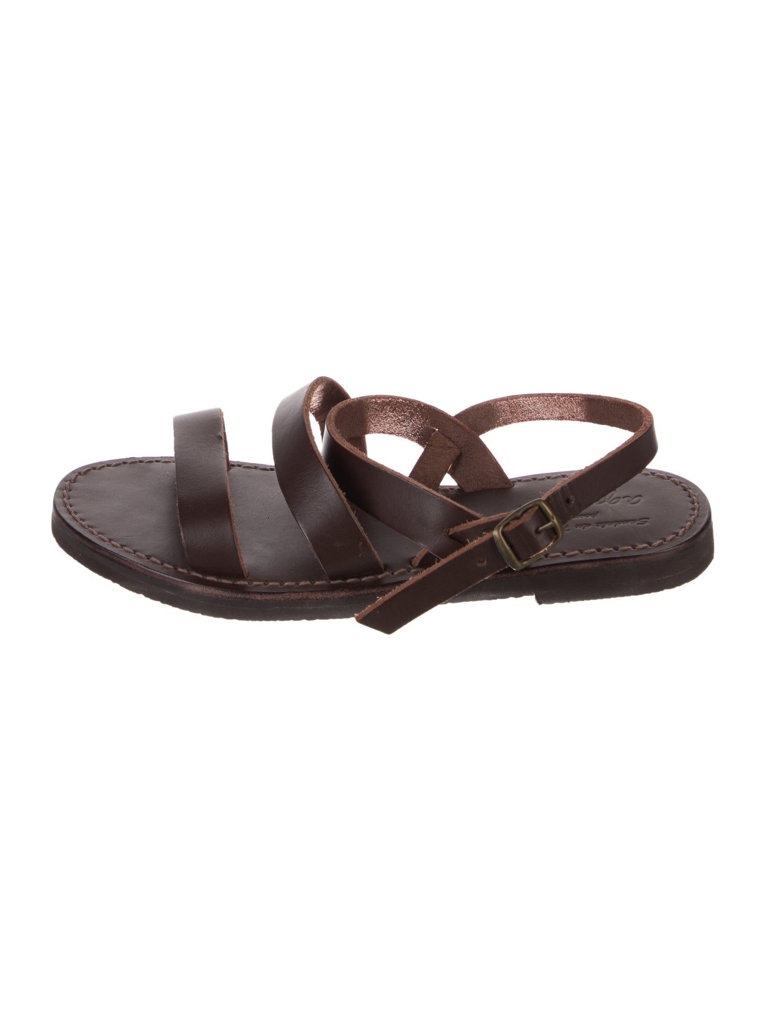 Agnes B. Leather Slingback Sandals