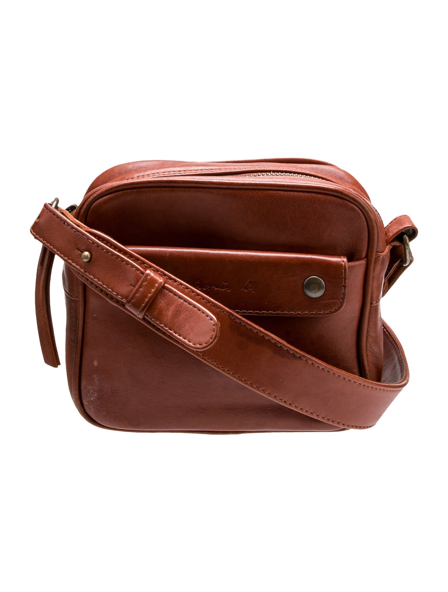 Agnes B. Leather Crossbody Bag