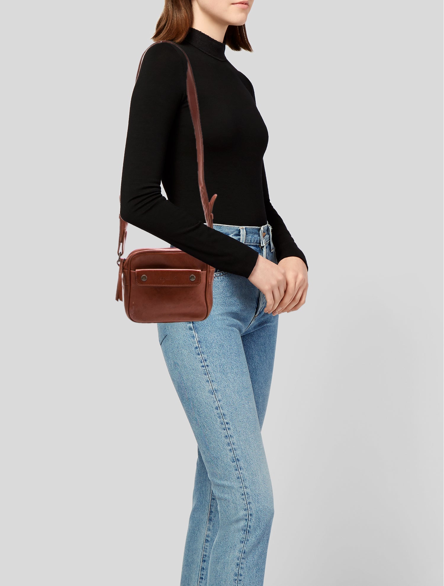 Agnes B. Leather Crossbody Bag