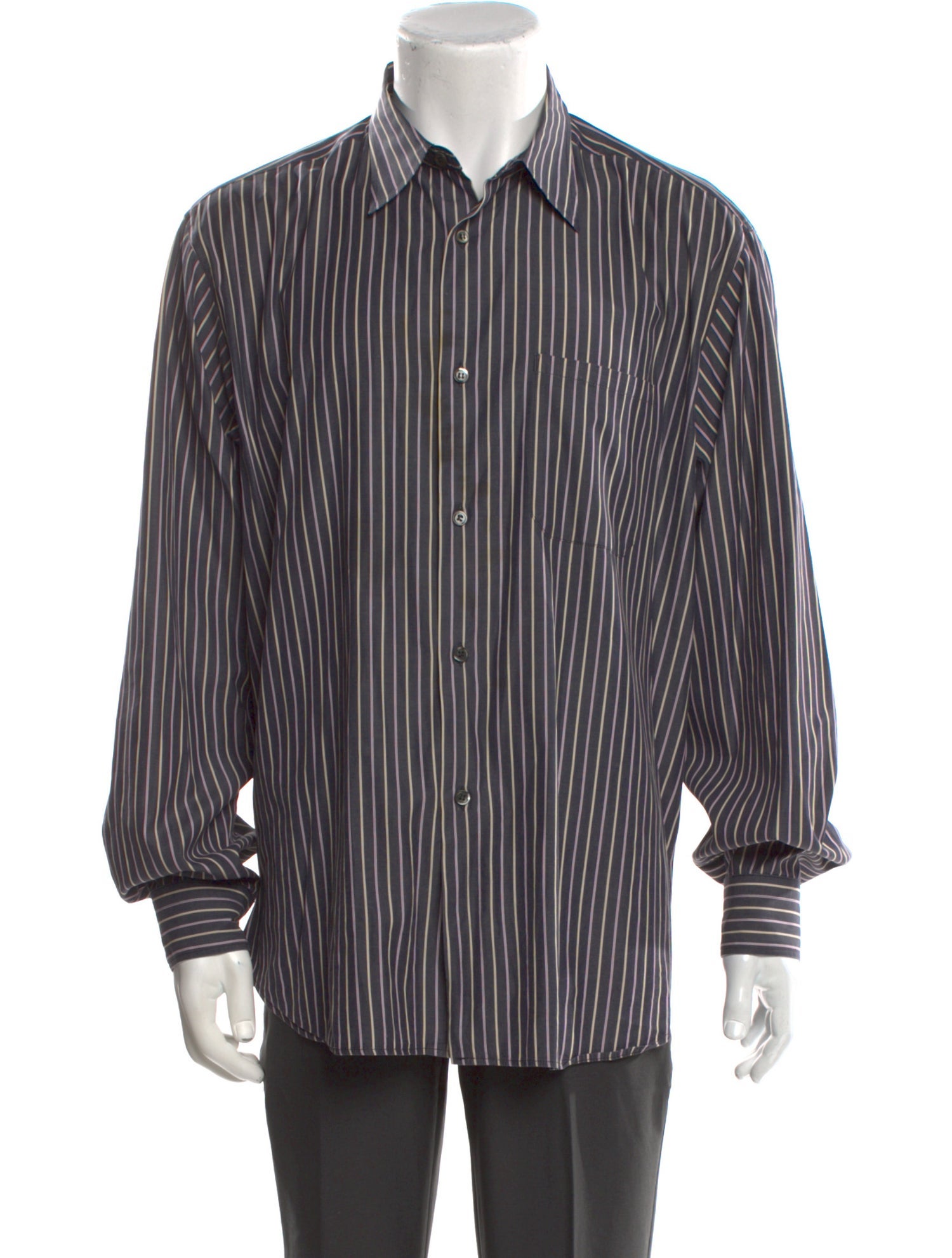 Agnes B. Striped Long Sleeve Dress Shirt