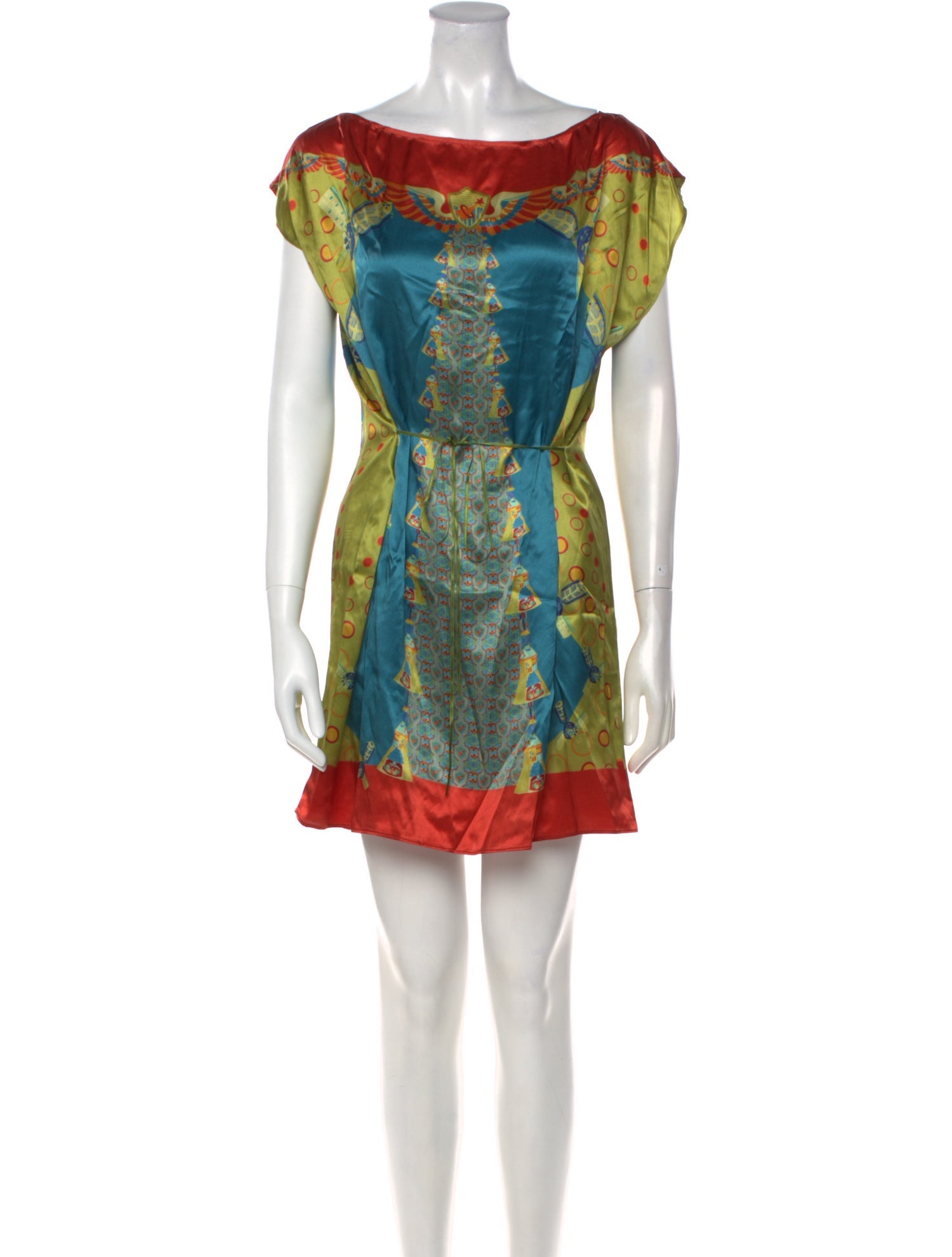 Agnes B. Silk Mini Dress