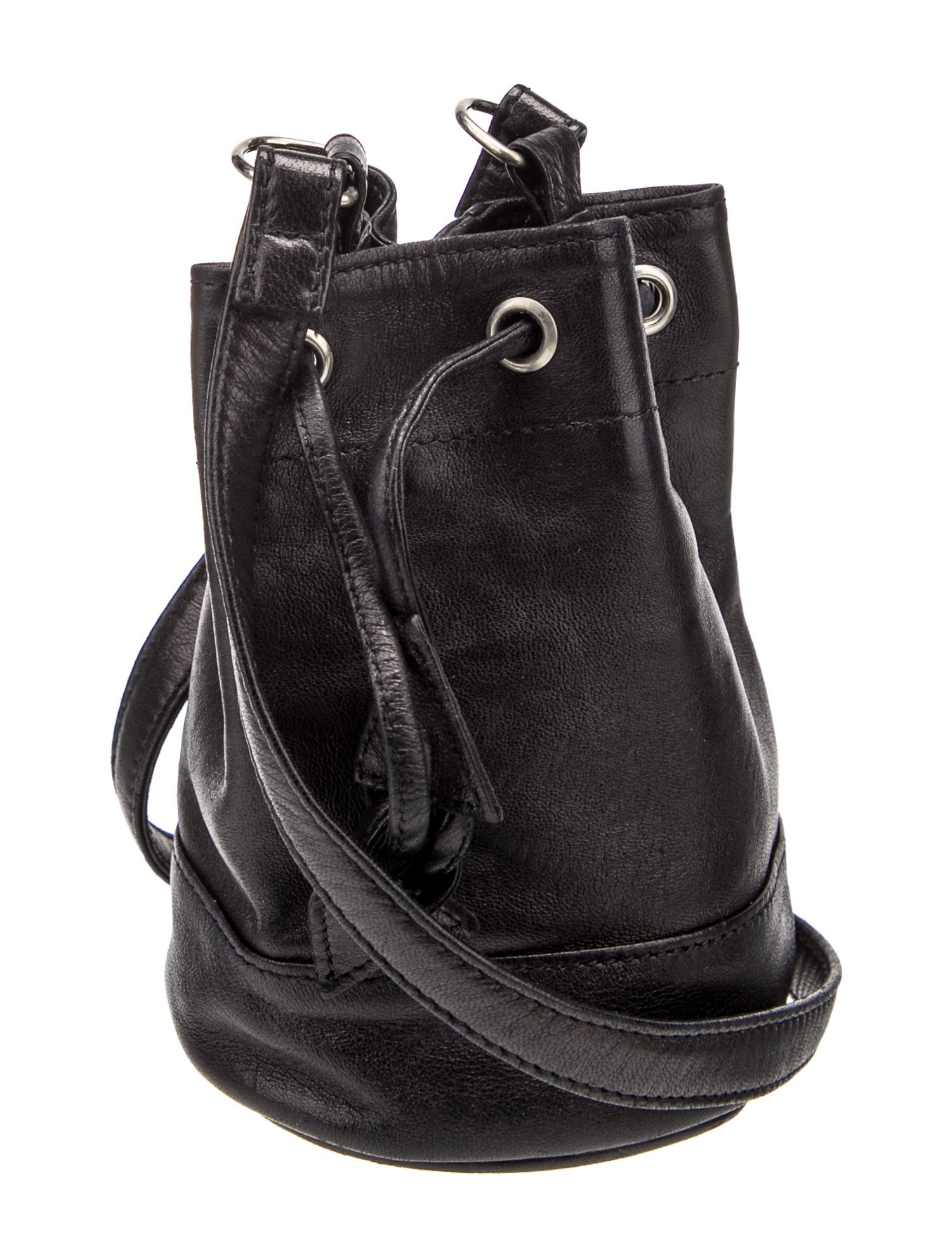 Agnes B. Leather Bucket Bag