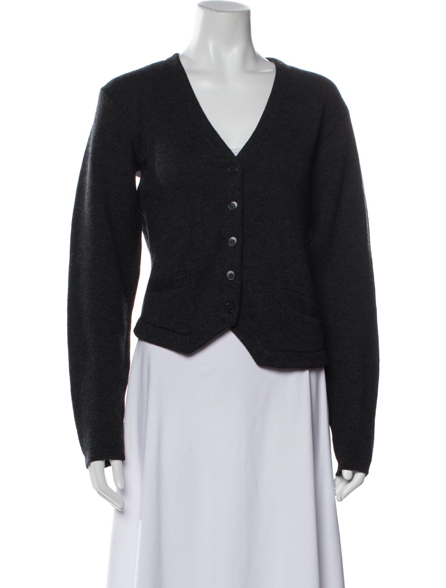 Agnes B. Wool V-Neck Sweater