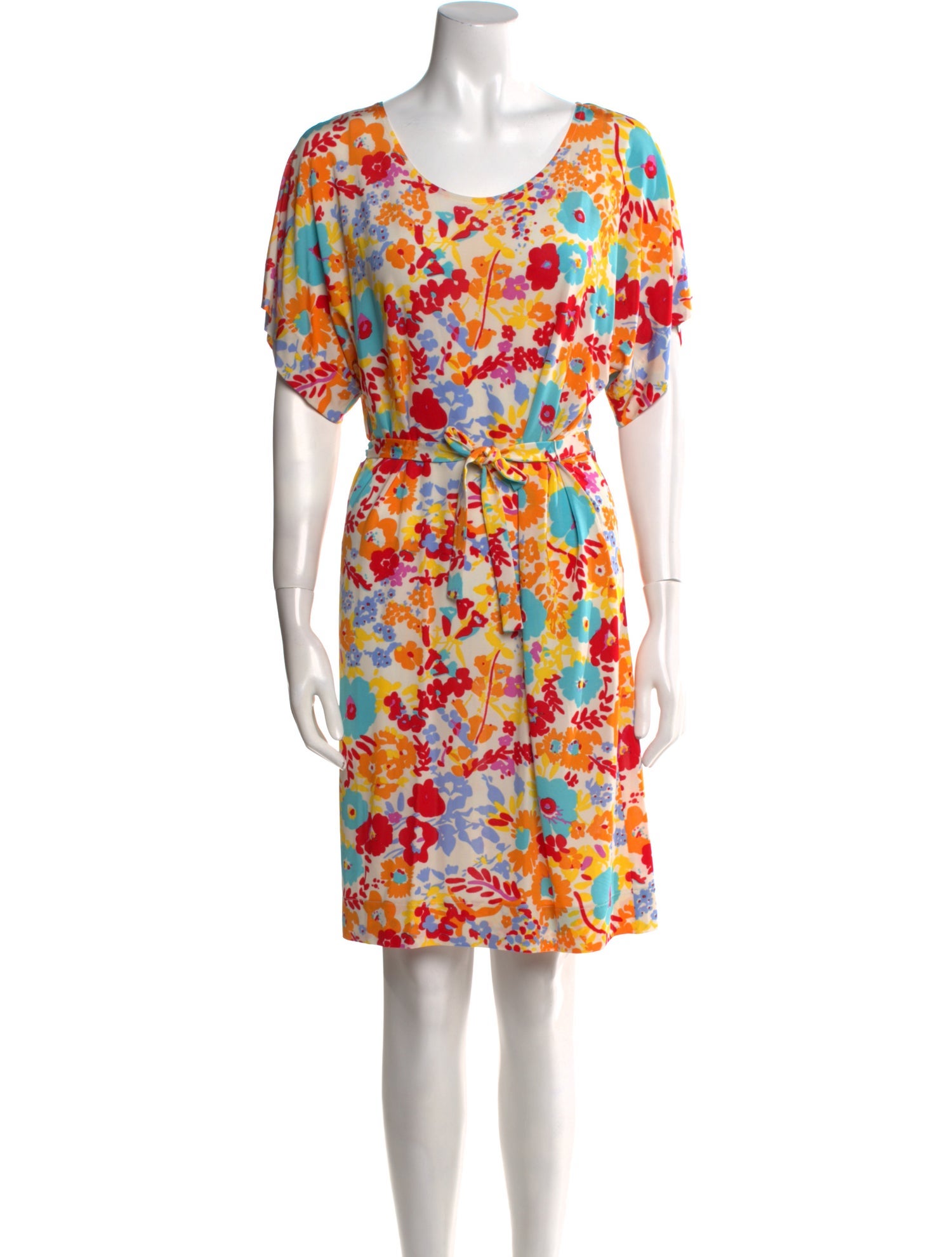 Agnes B. Floral Print Mini Dress