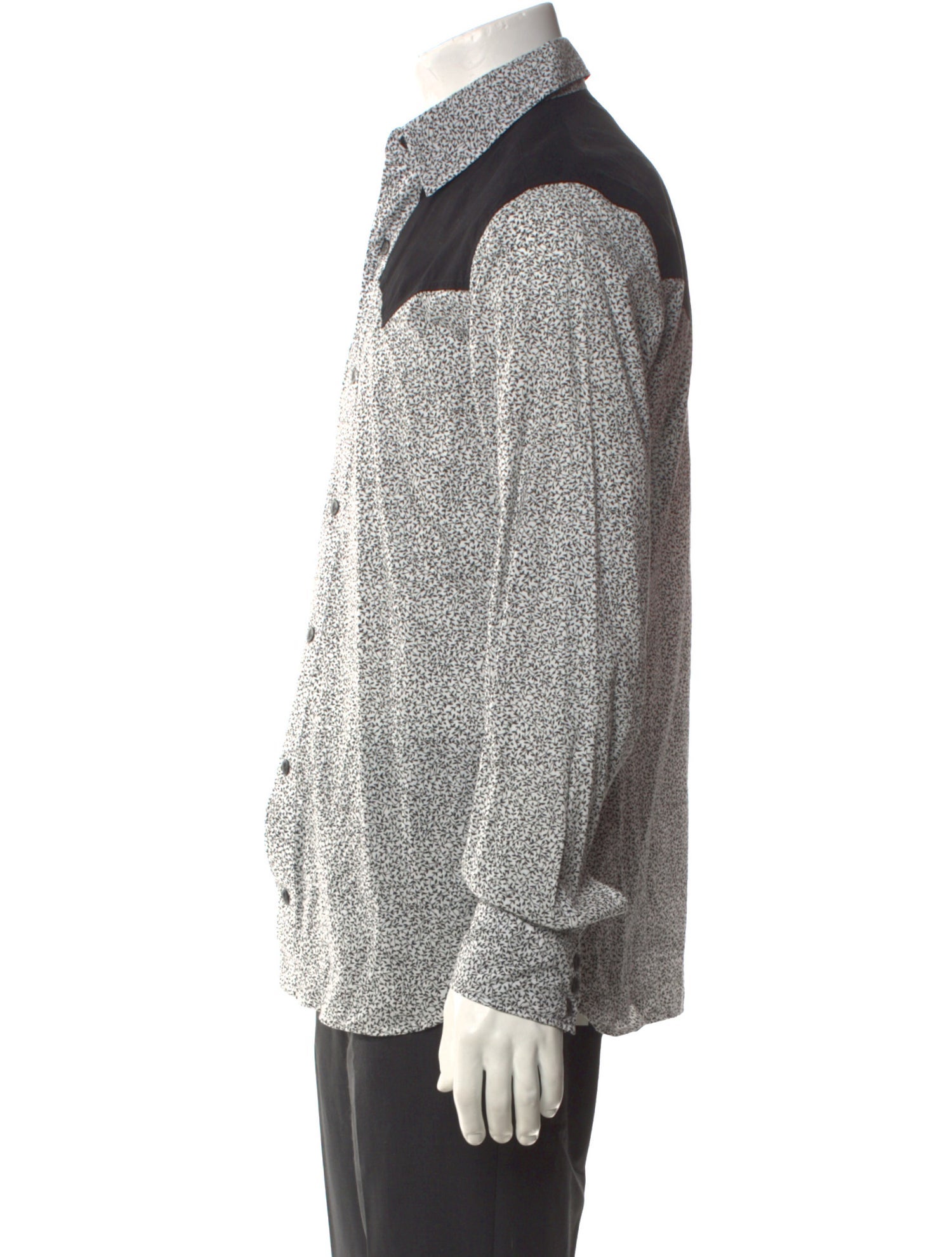 Agnes B. Printed Long Sleeve Western Shirt