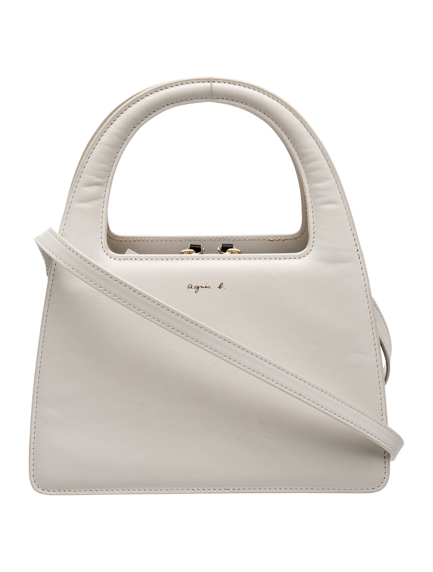 Agnes B. Leather Shoulder Bag