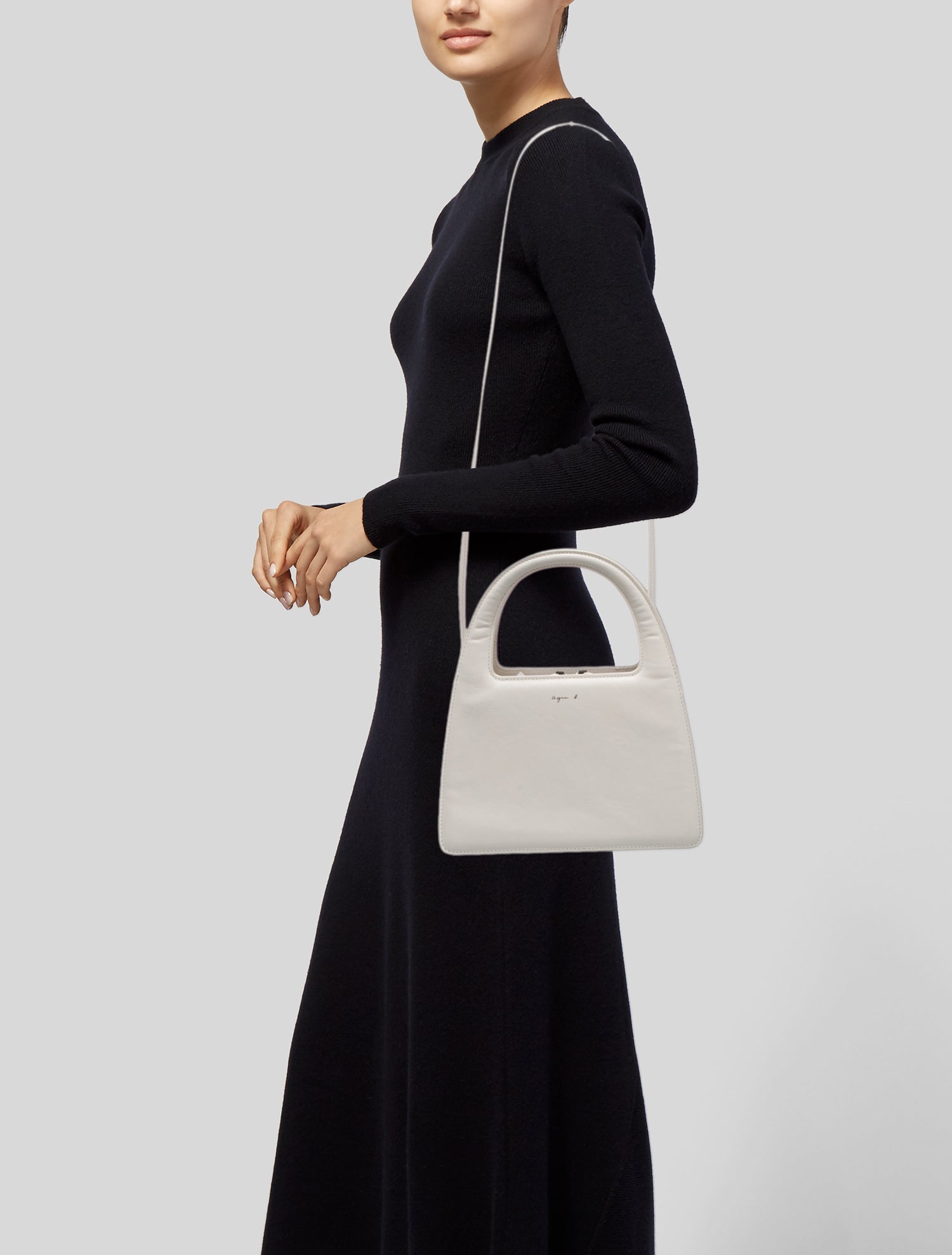 Agnes B. Leather Shoulder Bag