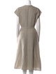 Agnes B. Linen Midi Length Dress