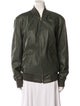 Agnes B. Leather Bomber Jacket