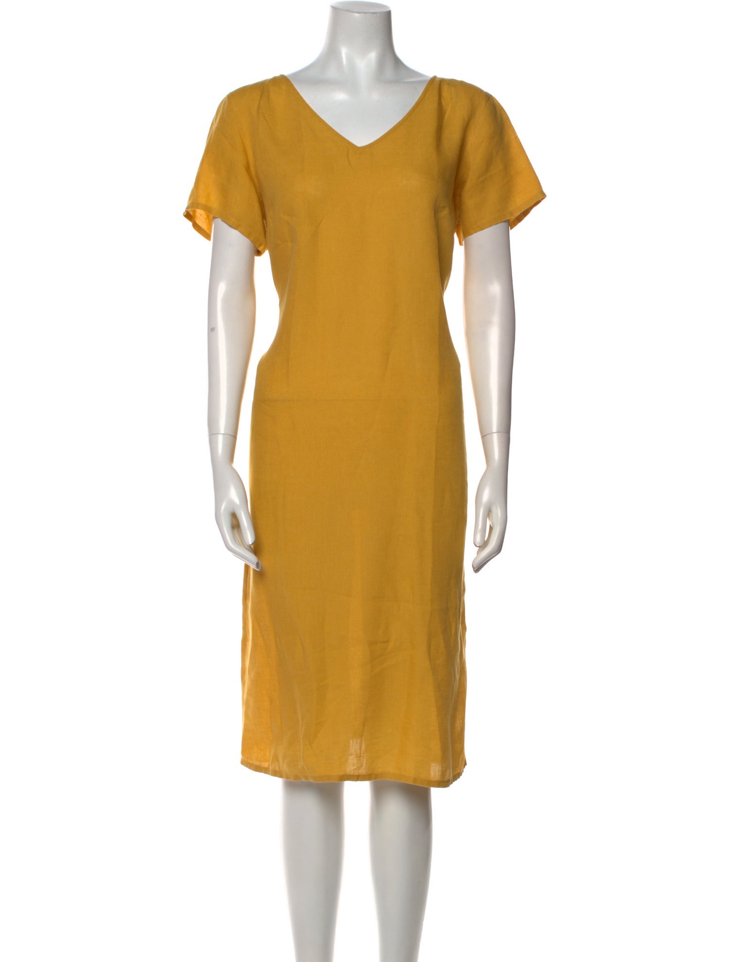 Agnes B. Linen Midi Length Dress