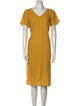 Agnes B. Linen Midi Length Dress