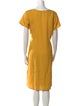 Agnes B. Linen Midi Length Dress