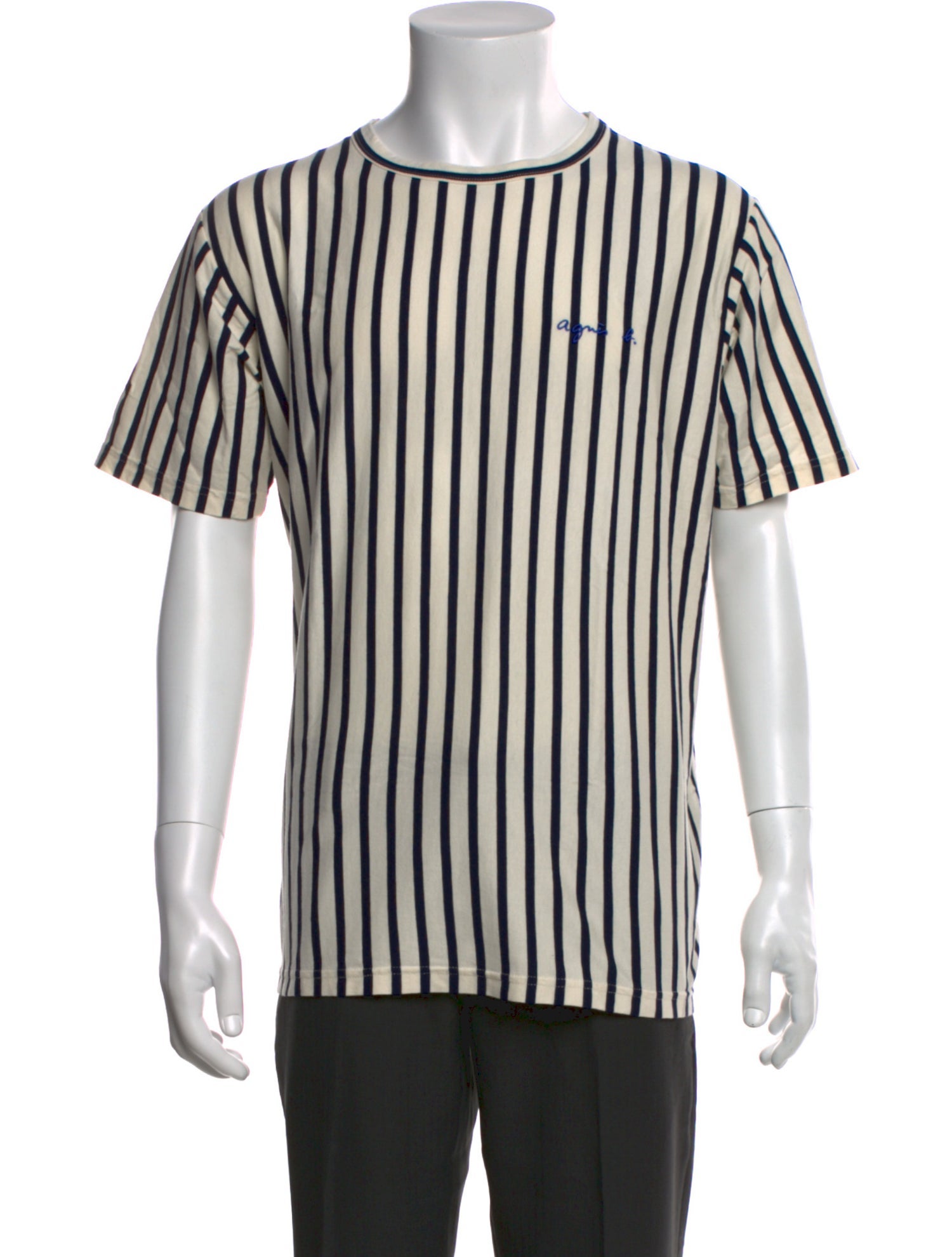Agnes B. Striped Crew Neck T-Shirt