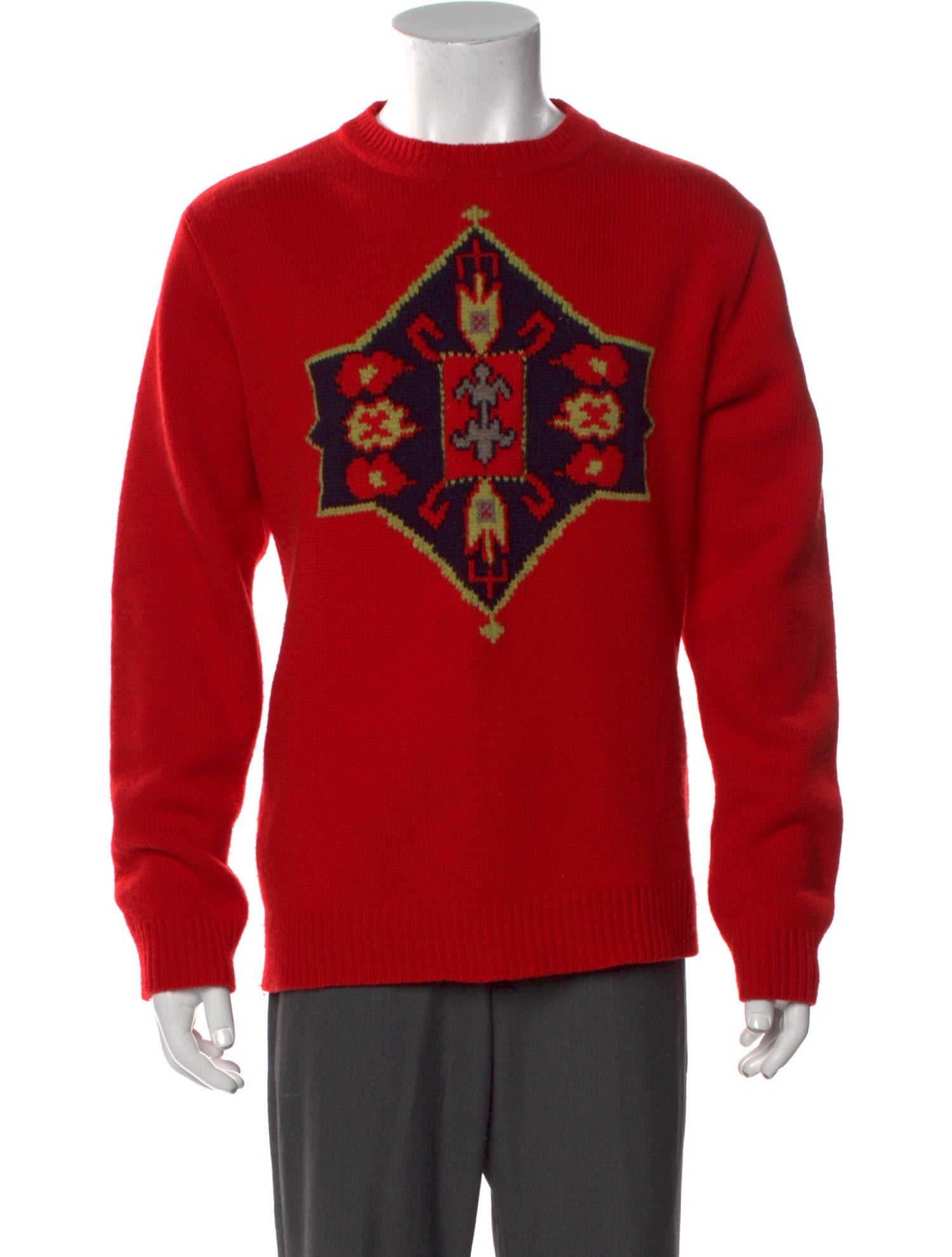 Agnes B. Wool Graphic Print Pullover