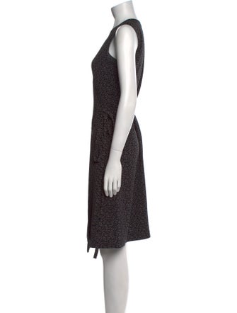 Agnes B. Printed Knee-Length Dress