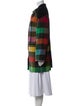 Agnes B. Wool Plaid Print Coat