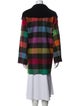 Agnes B. Wool Plaid Print Coat