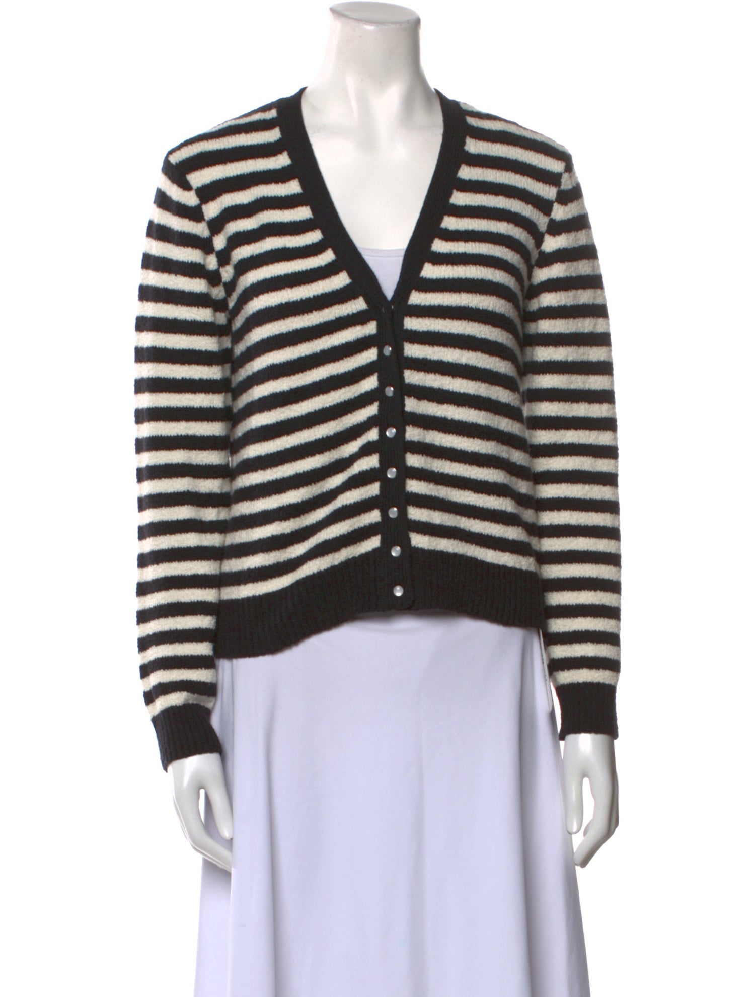 Agnes B. Wool Striped Sweater