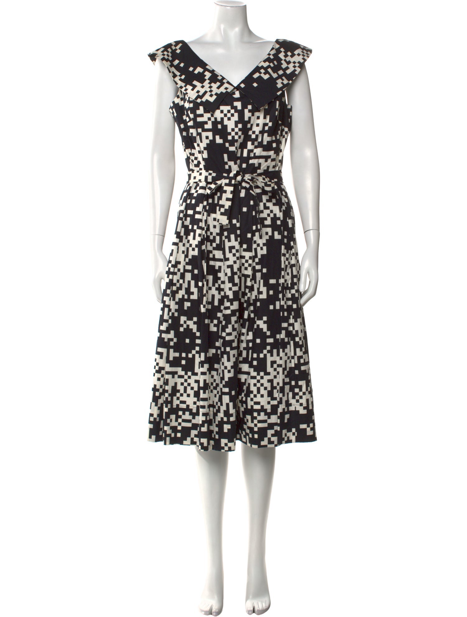 Agnes B. Printed Midi Length Dress