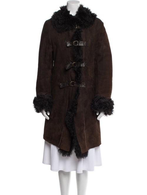 Agnes B. Lambskin Faux Fur Coat