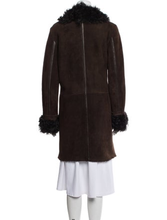 Agnes B. Lambskin Faux Fur Coat