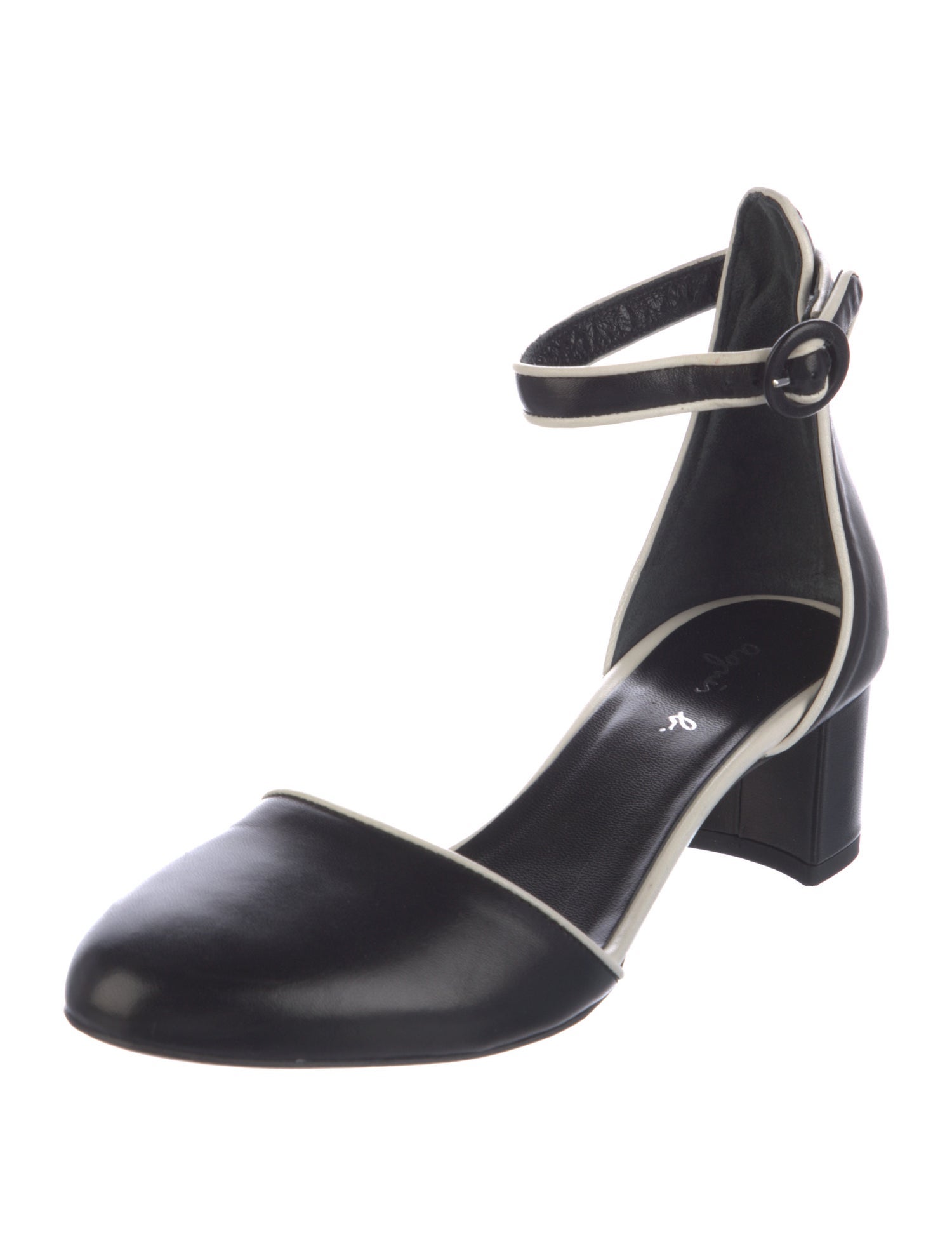 Agnes B. Leather D'Orsay Pumps