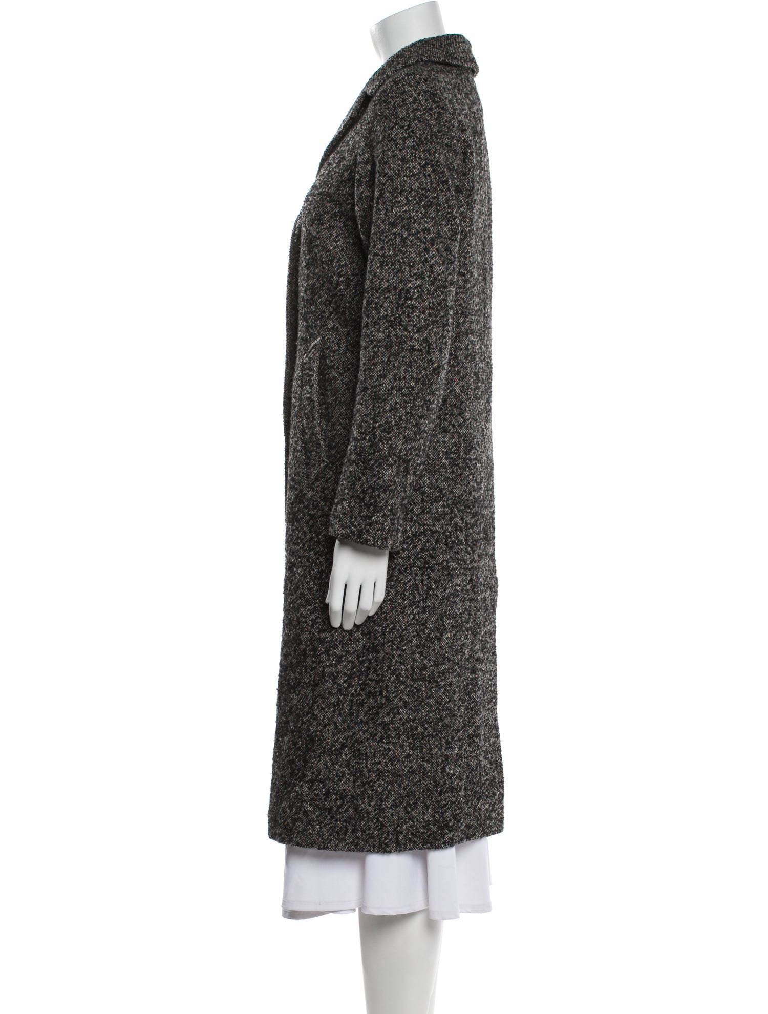 Agnes B. Wool Tweed Pattern Coat