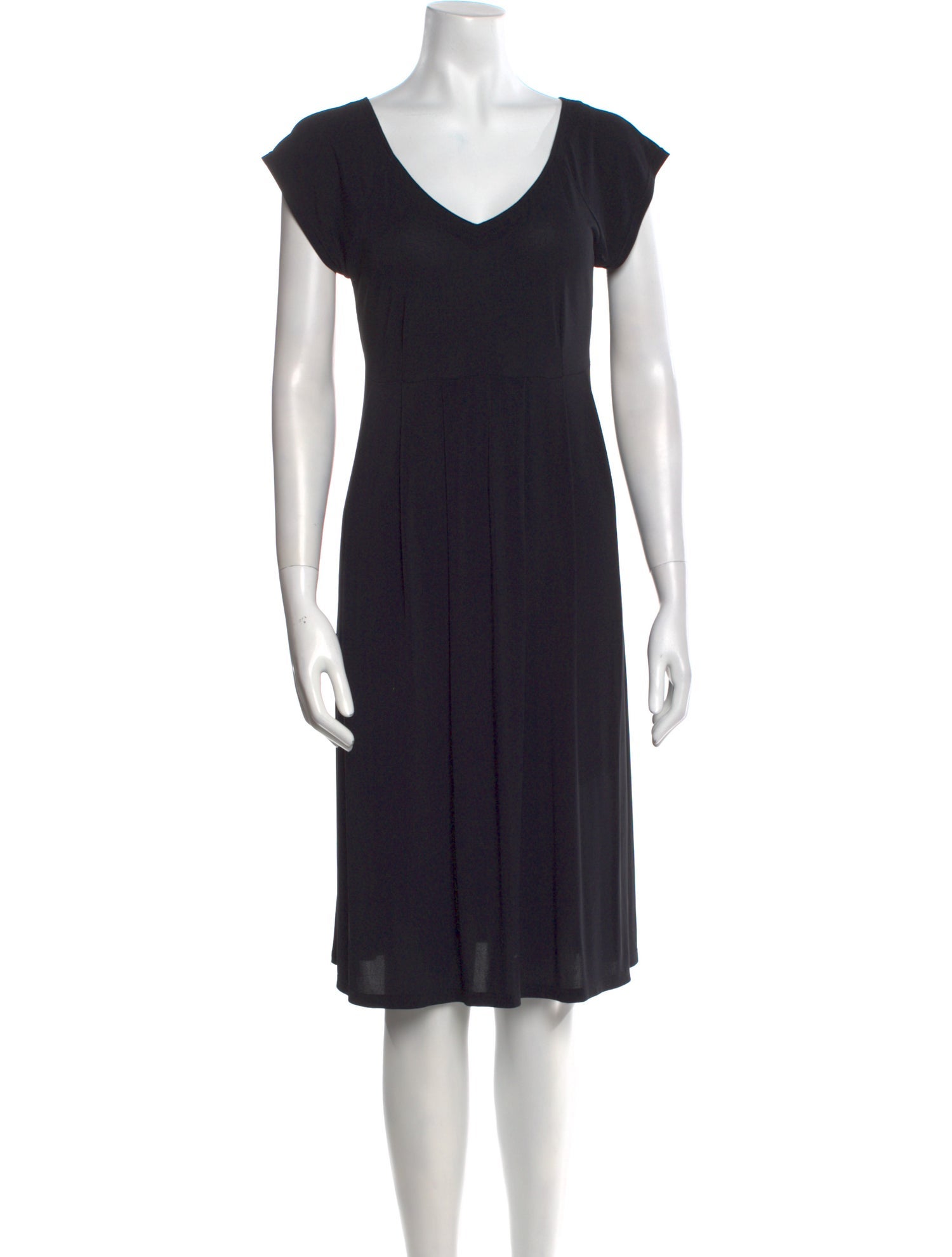 Agnes B. V-Neck Knee-Length Dress