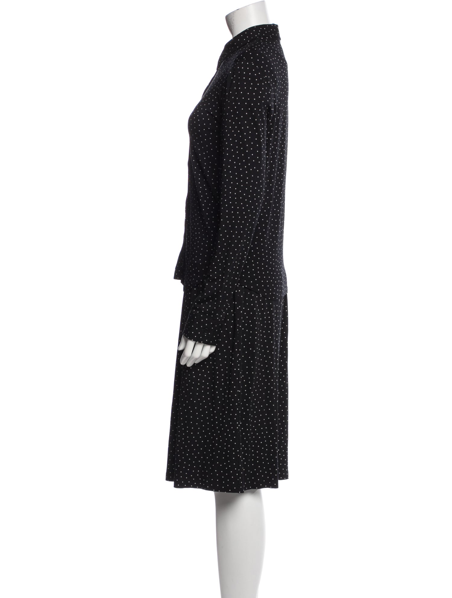 Agnes B. Polka Dot Print Skirt Set