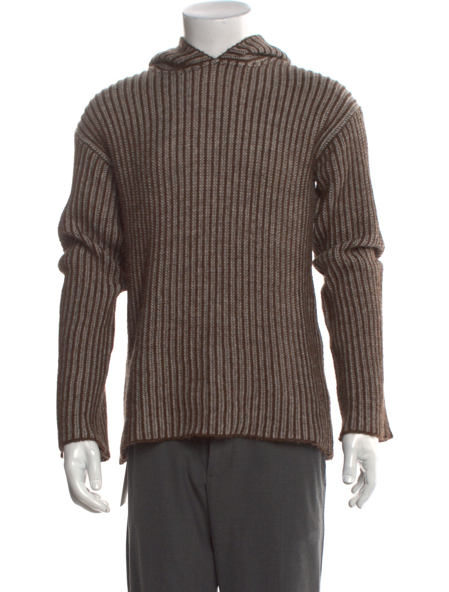 Agnes B. Striped Turtleneck Pullover