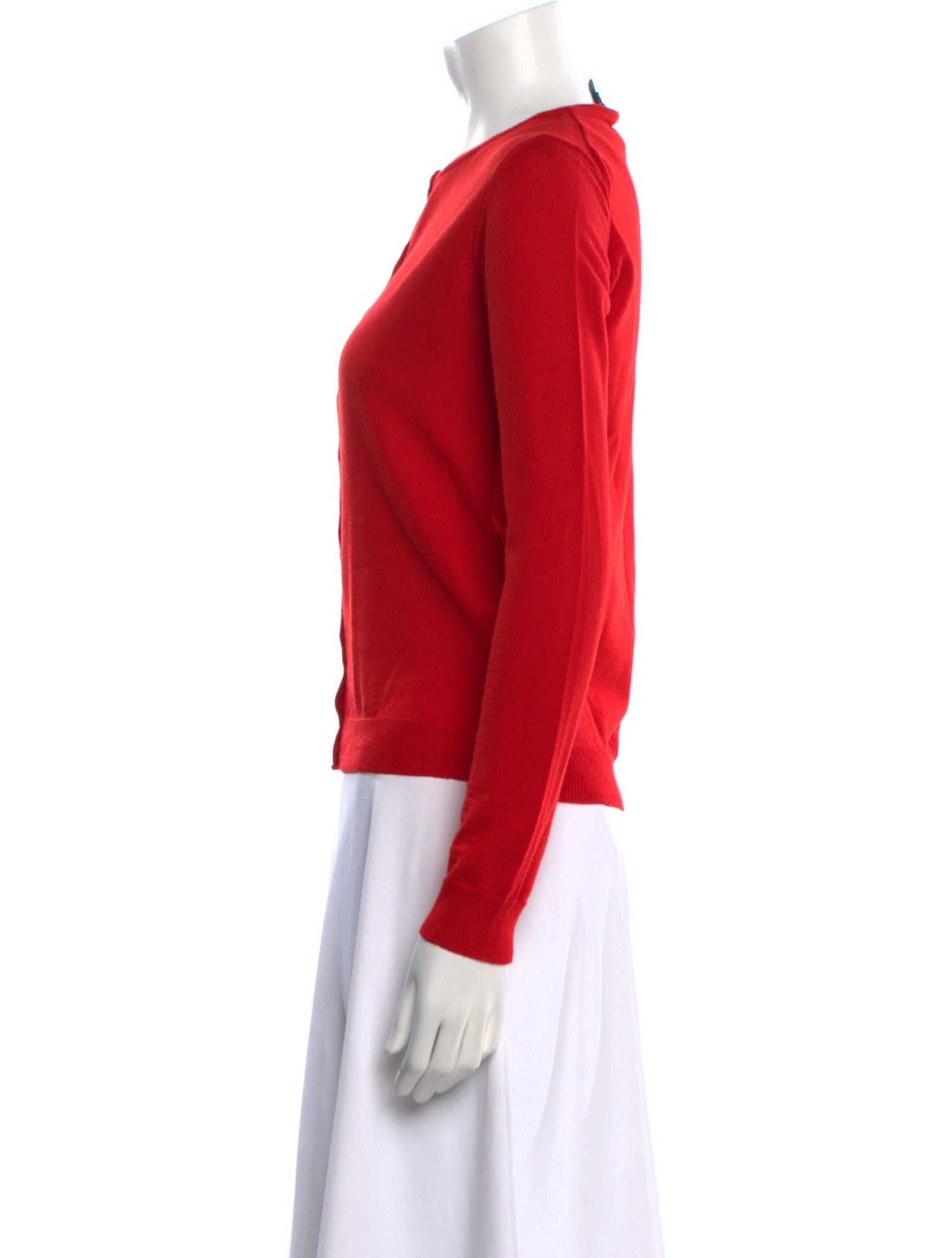 Agnes B. Merino Wool Crew Neck Sweater