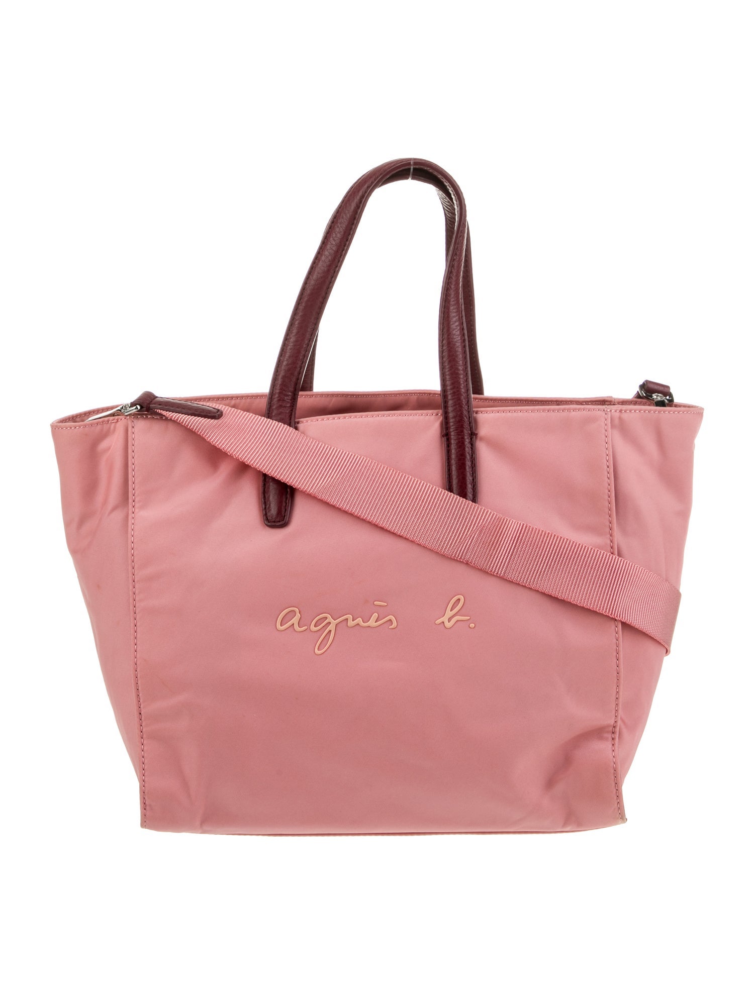 Agnes B. Nylon Top Handle Bag Vintage