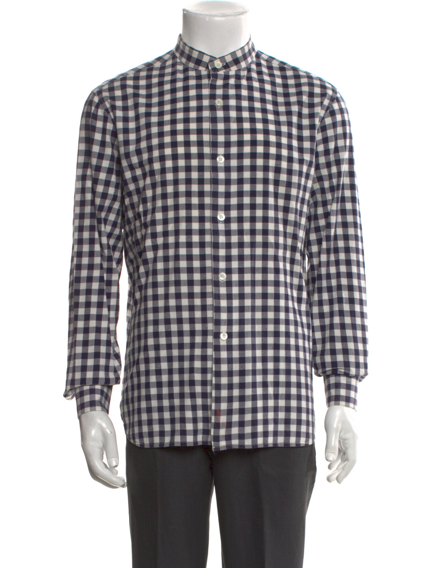 Agnes B. Plaid Print Long Sleeve Shirt